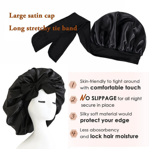 New Silk Bonnet For Sleeping Women Satin Bonnet Hair Bonnet